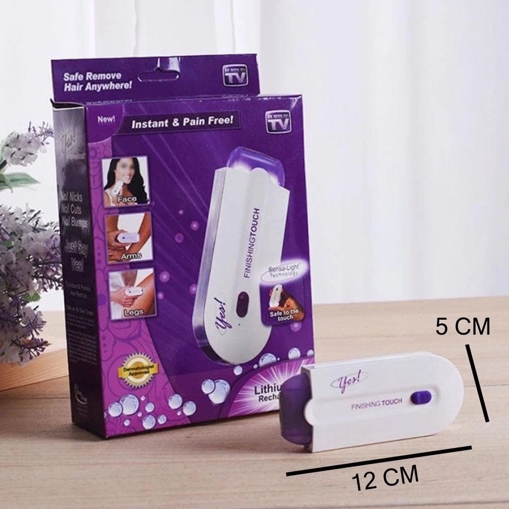 Depiladora 2 en 1 para mujer, unidad recargable de vello corporal facial táctil sin dolor para depilación corporal sin dolor