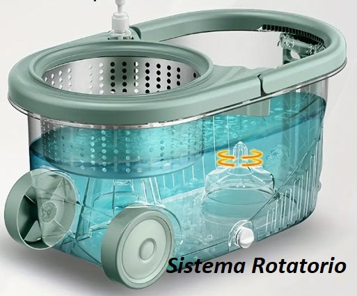 Trapeador giratorio ultrabsorvente